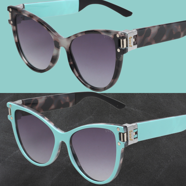 Powder Blue & Royal Havana Cateyes display picture 1